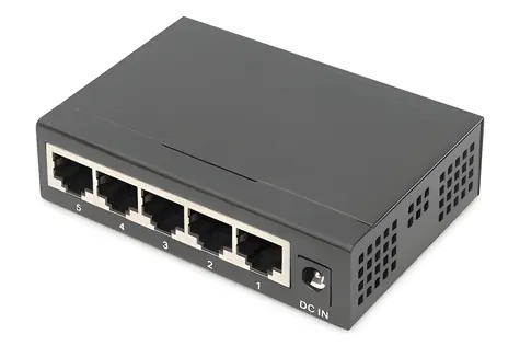 Digitus 5-port Gigabit černá / Switch / Unmanaged / 10/100/1000 Mbit/s