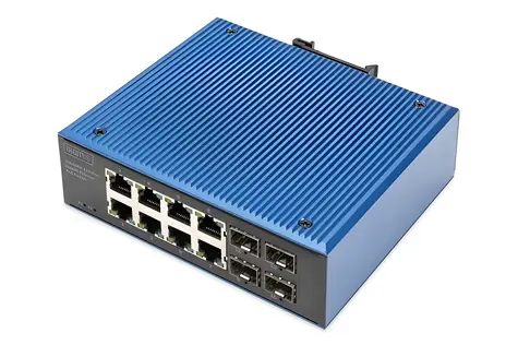 Digitus DN-651153 / Switch / 8x Gigabit PoE + 4x SFP / neřízený / IP40