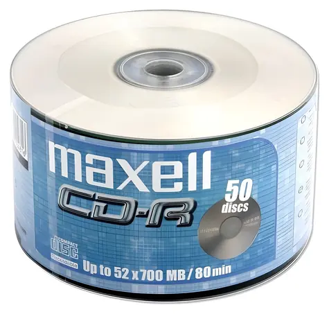 Maxell CD-R 700MB / Optický disk / 52x / 80 min / Shrink 50 ks