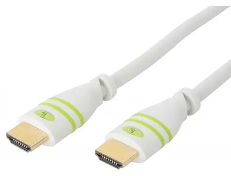 Techly ICOC-HDMI-4-020WH bílá / HDMI kabel s Ethernetem / 4096x2160 px / 18 Gbit/s / 2 m