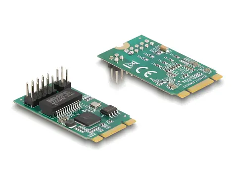 Delock M.2 Key B+M / Adaptér / 1x RJ45 2,5 Gigabit LAN / Intel I225-V