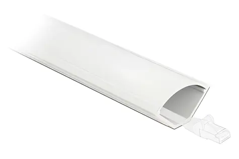 Delock bílá / Rohový kabelový kanál / 43 x 23 mm / Samolepicí / Délka 1 m