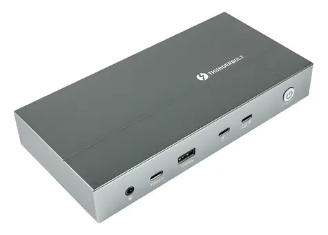 Kabelmeister Thunderbolt 4 / Dokovací stanice / 2x Thunderbolt 4 / 100W PD / DP + HDMI / RJ45 / USB-A / SD karta