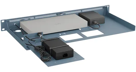Rackmount.IT RM-CI-T23MC / Montážní rámeček do racku / 1U / pro Meraki GX50, MX67 / modrá