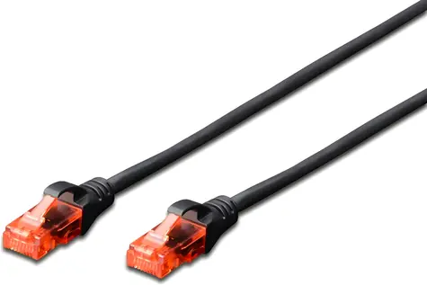 Digitus 3 m černá / Patch kabel / Cat6 / U/UTP / RJ-45