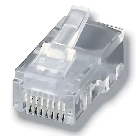 Equip RJ45 8P8C transparentní / TP konektor / nestíněný / 100 ks / pozlacené kontakty
