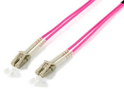 Equip optický kabel LC-LC OM4 3m fialový / Patch kabel / Multimode / Duplex / LSZH plášť
