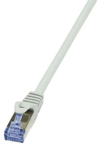 LogiLink PrimeLine šedá / Patch kabel / Cat7 S/FTP / 0,5 m / RJ-45 / LSZH
