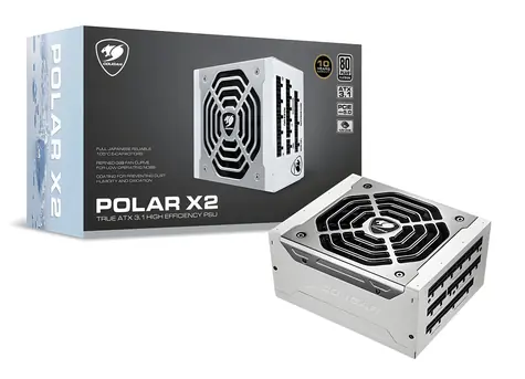 COUGAR Polar X2 1050W stříbrná / PC zdroj / ATX 3.1 / 1050 W / 80 PLUS Platinum / modulární