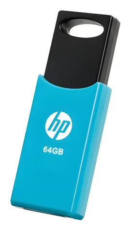HP v212w 64GB černá, modrá / Flash Disk / USB 2.0 / čtení: 14MBs / zápis: 4MBs