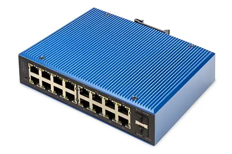 Digitus DN-651158 / Switch / 16x Gigabit RJ45 / 2x SFP / L2 Managed / DIN