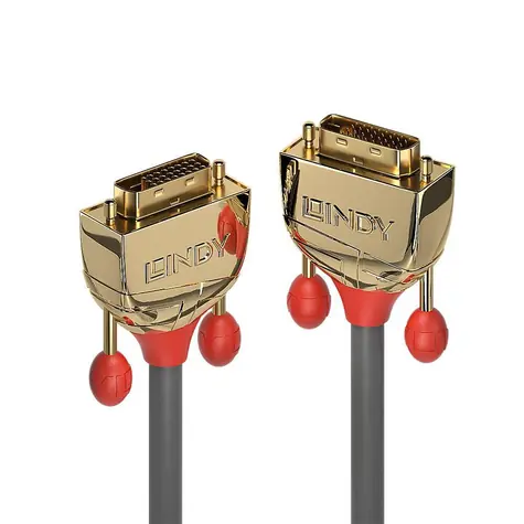 Lindy DVI-D Gold Line / Kabel / Dual Link / 10 m / pozlacené konektory