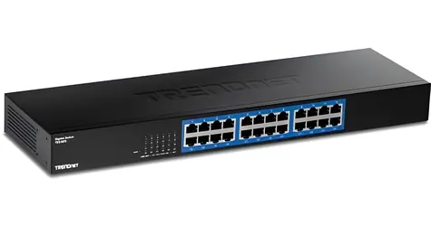 TRENDnet TEG-S25 / Switch / 24-port / 10/100/1000 Mbps / 48 Gbit/s / bez ventilátoru / 19
