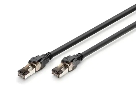 Digitus CAT 8.1 černá / Patch kabel / S/FTP / AWG 24/7 / 0,5 m