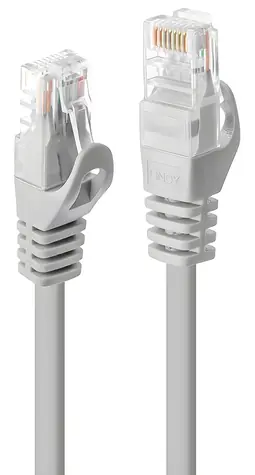 Lindy Cat6 U/UTP 3m šedá / Patch kabel / RJ-45 / 10/100/1000Base-T