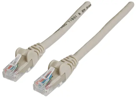 Intellinet Cat6 šedá / Patch kabel / U/UTP / 20 m / ochrana konektoru