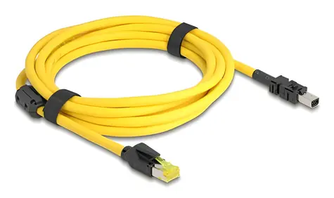 Delock RJ45 Cat.6 / Propojovací kabel na Mini I/O 8-pin / 3 m / černo-žlutý