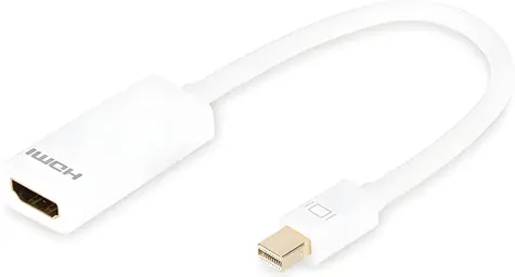 Digitus mini DisplayPort - HDMI 0,15 m bílá / Redukce / DisplayPort 1.1a / do 1080p/60 Hz