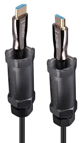 Lindy 38530 / HDMI kabel / optický hybridní / 30 m / HDMI 2.1 / 8K 60Hz / pozlacené konektory
