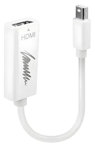 Lindy Mini DisplayPort - HDMI bílá / Adaptér / 4K / pasivní / 0,15 m