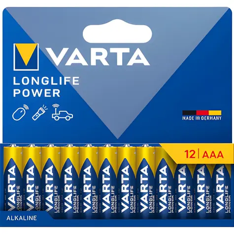 Varta Longlife Power AAA 12 ks / Baterie / 1.5V / alkalická