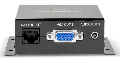 Lindy VGA extender - přijímač / Extender / Cat.6 / 300 m / Full HD 1080p / audio výstup