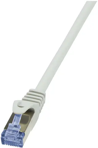 LogiLink PrimeLine šedá / Patch kabel / Cat6A / S/FTP / AWG 26/7 / 5 m