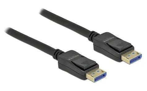 DeLock DisplayPort (M) - DisplayPort (M) 1 m černá / DisplayPort kabel / 10K / 60 Hz / 54 Gbit/s / DP 2.0