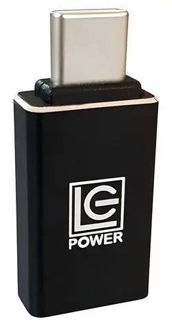 LC-Power LC-ADA-U31C černá / Adaptér / USB-C (M) na USB-A (F) / hliníkové tělo