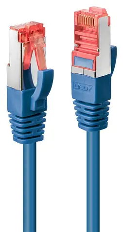 Lindy S/FTP Cat6 3m modrá / Patch kabel / RJ45-RJ45 / PVC
