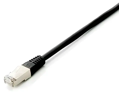 Equip Cat6A / Patch kabel / S/FTP / 5 m / černý / PoE