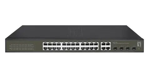 LevelOne Hilbert GES-2128 / Switch / 24x GE / 4x SFP Combo / 19