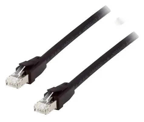 Equip Patchkabel Cat8.1 černá / Patch kabel / S/FTP / RJ45 - RJ45 / 0,5 m / 40 Gbit/s / PoE++