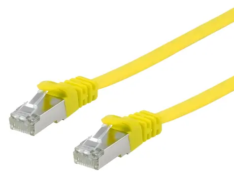Equip Cat6A Flat 10m žlutá / Patch kabel / U/FTP / RJ45-RJ45 / LSZH