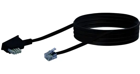 Schwaiger TAE-N–RJ11 černá / Telefonní kabel / 6P4C / 6 m