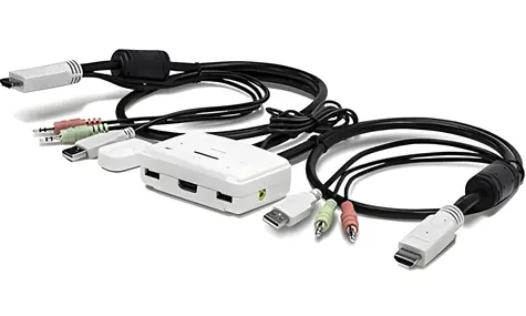 TRENDnet TK-215i bílá / KVM přepínač / 2 porty / HDMI / Full HD 1080p