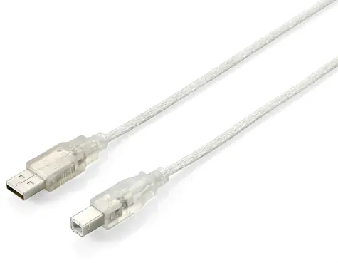Equip USB-A - USB-B stříbrná / Kabel / USB 2.0 / 1 m