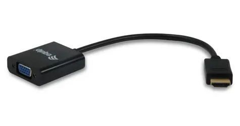 Equip černá / Redukce / HDMI -> VGA / 1920x1080 60Hz / 0,25 m