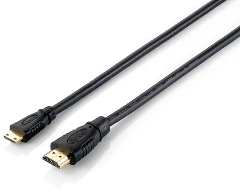 Equip HDMI - Mini HDMI černá / Redukce / 1 m / 4K/30Hz / pozlacené konektory