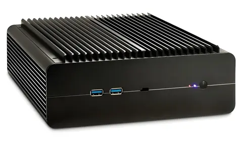Inter-Tech IP-60 černá / Mini ITX / hliníková / 2x USB 3.0 / bez zdroje