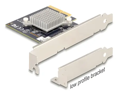 Delock PCI Express x4 Hailo-8 / AI akcelerátor / PCIe 3.0 / 26 TOPS / Low profile