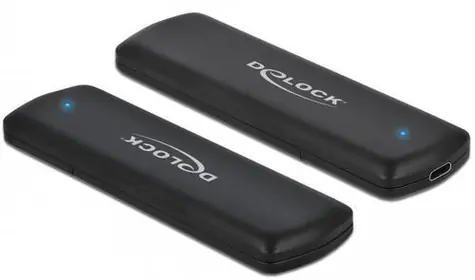 Delock černá / Externí pouzdro M.2 NVMe PCIe SSD / USB-C / USB 3.2 Gen 2 / 10 Gbit/s