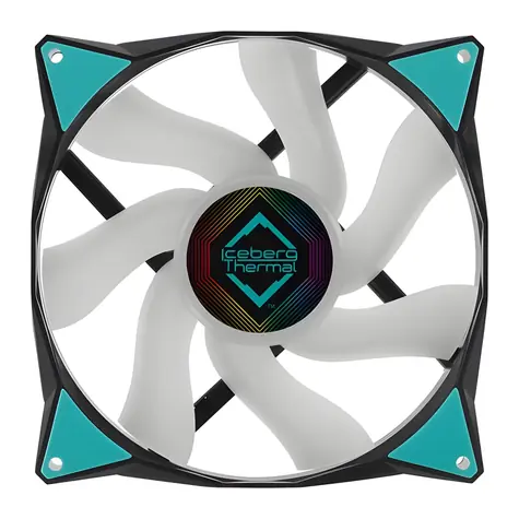 Iceberg Thermal IceGALE ARGB 140mm černá / Ventilátor / ARGB / PWM 4-pin / 1600 RPM / 96 CFM / 36 dB