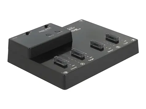 Delock M.2 Dockingstation 4x NVMe / Dokovací stanice / USB-C 10 Gbps / Klonování 2x2 / LED
