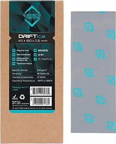 Iceberg Thermal DriftIce 40 x 120 mm - 0.5 mm / Teplovodivá podložka / 13 W/m·K
