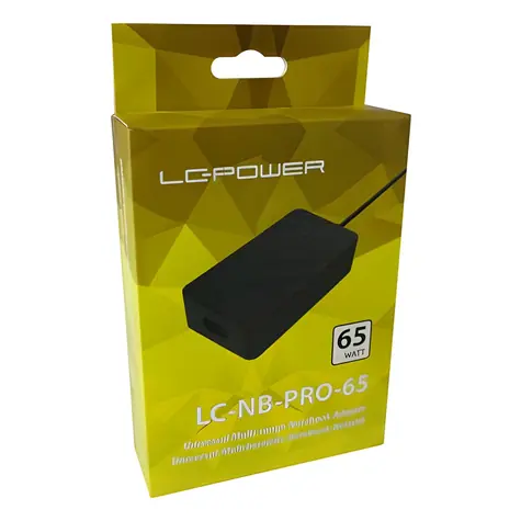 LC-Power LC-NB-PRO-65 / Napájecí adaptér pro notebook / 65 W / 18,5-20 V / univerzální