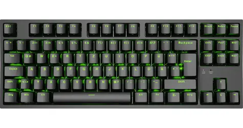 Genesis Thor 404 TKL RGB Gateron Yellow Pro černá / Herní mechanická klávesnice / rozložení DE / RGB podsvícení