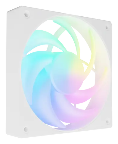 Fury SAI S12 bílá / Ventilátor / 120 mm / ARGB / PWM