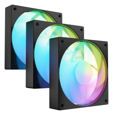 Fury SAI S12 ARGB PWM černá 3 ks / Ventilátor / 120 mm / ARGB / PWM
