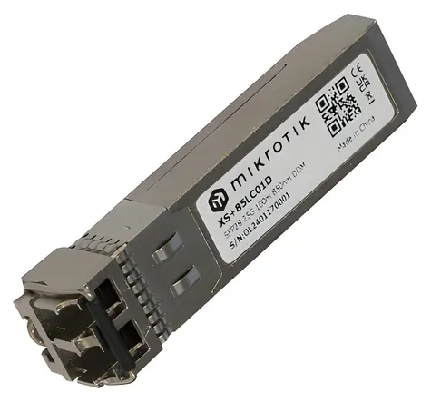 MikroTik XS+85LC01D / Optický modul kombinovaný / SFP/SFP+/SFP28 / MM / 100 m / 850 nm / 2x LC